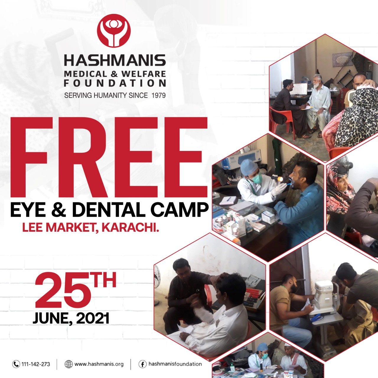 Free Eye & Dental Camp Lee Market, Karachi